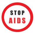 STOP AIDS, aids awareness ribbon. Red ribbon HIV. Information animation on a medical theme. Red Ribbon Awareness. World AIDS Orpha