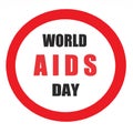 STOP AIDS, aids awareness ribbon. Red ribbon HIV. Information animation on a medical theme. Red Ribbon Awareness. World AIDS Orpha