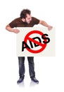 Stop aids symbol Royalty Free Stock Photo