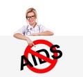 Stop aids symbol