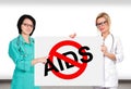 Stop aids symbol Royalty Free Stock Photo