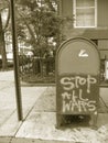 STOP ALL WARS sign