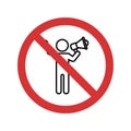 Stop Announcement Isolated Vector icon which can easily modify or edit