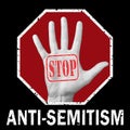 Stop anti-Semitism conceptual illustration. Social problem