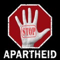 Stop apartheid conceptual illustration. Social problem