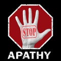 Stop apathy conceptual illustration. Global social problem