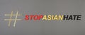 Stop Asian hate concept Royalty Free Stock Photo