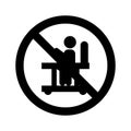 Stop Baby Isolated Vector icon which can easily modify or edit