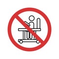 Stop Baby Isolated Vector icon which can easily modify or edit