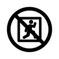 Stop Baby skating Isolated Vector icon which can easily modify or edit