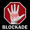 Stop blockade conceptual illustration. Global social problem