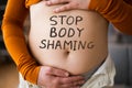 Stop Body Shaming, Shyness And Depression Royalty Free Stock Photo