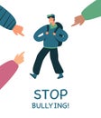 Stop bullying illustration