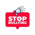 Stop bullying with megaphone.