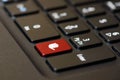 The stop button on the computer keyboard Royalty Free Stock Photo