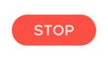 STOP Button Icon: Halt Current Process Terminate Operations Vector Design Generative AI Royalty Free Stock Photo