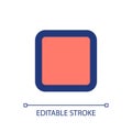 Stop button pixel perfect RGB color ui icon Royalty Free Stock Photo
