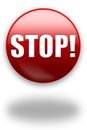 STOP! button / sign Royalty Free Stock Photo