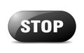 stop button. stop sign. key. push button. Royalty Free Stock Photo