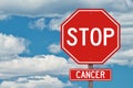 Stop Cancer Sign Royalty Free Stock Photo