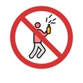 Stop Champagne popping Isolated Vector icon which can easily modify or edit