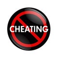 Stop Cheating Royalty Free Stock Photo