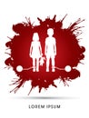 Stop Child abuse graphic vector.