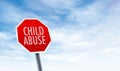 Stop Child Abuse Sign