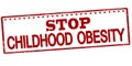 Stop childhood obesity Royalty Free Stock Photo