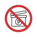 Stop Clapper Isolated Vector icon which can easily modify or edit Royalty Free Stock Photo