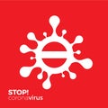 Stop Corona Virus Vector. covid 19 logo. health care