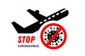 STOP coronavirus concept icons. Dangerous chinese ncov corona virus, SARS pandemic risk alert. Corona Virus. 2019-nCoV Royalty Free Stock Photo