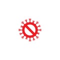 stop Coronavirus, covid-19 global pandemic vector template