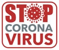 Stop coronavirus covid-19 Royalty Free Stock Photo