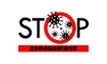 Stop coronavirus graphic banner