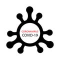 Stop coronavirus, illustration to the news disease statistics. stop the covid-19 virus. black and red stamp isolated on white back Royalty Free Stock Photo