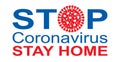 Stop coronavirus poster. Corona virus disease covid-19 sign.