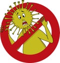 Stop coronavirus sign