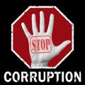 Stop corruption conceptual illustration. Global social problem Royalty Free Stock Photo