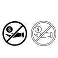 Stop Corruption icon vector set. bribery illustration sign collection. agreement symbol.