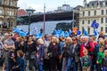 Glasgow, Scotland, August, 31, 2019.`Stop the coup`: Protests in Glasgow