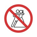 Stop Couple dance Isolated Vector icon which can easily modify or edit Royalty Free Stock Photo