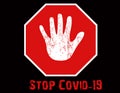 Stop Covid-19 Illustration