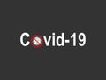 Stop covid-19 icon. Vector illustration, flat design Royalty Free Stock Photo