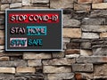 Stop covid illustration design Royalty Free Stock Photo