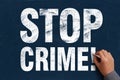 Stop Crime Royalty Free Stock Photo