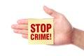 Stop Crime Royalty Free Stock Photo