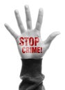 Stop Crime Royalty Free Stock Photo