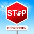 Stop Depression Shows Lost Hope And Anxious