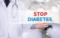 STOP DIABETES CONCEPT